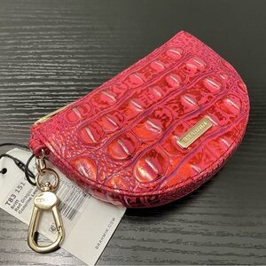 Brahmin RED DRAGON MELBOURNE Britt Coin Purse Wallet Genuine Leather NWT